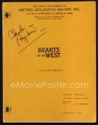 9k216 HEARTS OF THE WEST script September 9, 1974, screenplay by Rob Thompson!