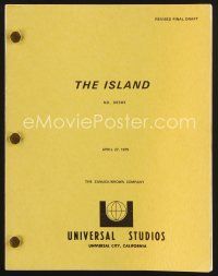 9k221 ISLAND revised final draft script April 27, 1979, screenplay by Peter Benchley!