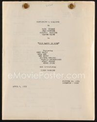 9k244 THIS EARTH IS MINE continuity & dialogue script April 6, 1959, screenplay by Casey Robinson!
