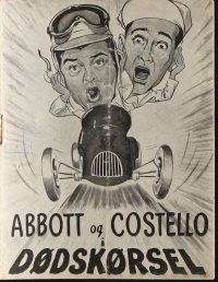 9k157 BUCK PRIVATES COME HOME Danish program '48 different images of Bud Abbott & Lou Costello!