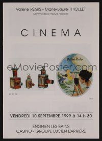 9m485 A LA MEMORIE DU CINEMA 09/10/99 auction catalog '99 many great French posters!