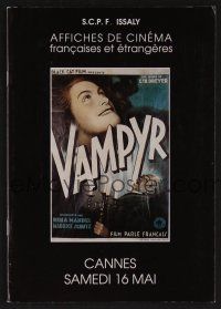 9m348 AFFICHES DE CINEMA 05/16/92 auction catalog '92 lots of French poster images!