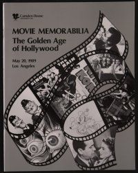 9m313 CAMDEN HOUSE MOVIE MEMORABILIA THE GOLDEN AGE OF HOLLYWOOD 05/20/89 auction catalog '89
