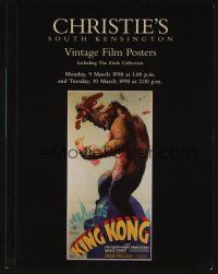 9m450 CHRISTIE'S VINTAGE FILM POSTERS 03/09/98 auction catalog '98
