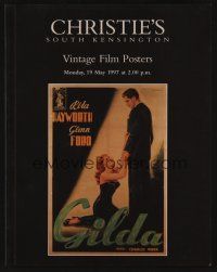 9m437 CHRISTIE'S VINTAGE FILM POSTERS 05/19/97 auction catalog '97 Gilda, cool non-U.S. posters!
