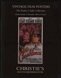 9m428 CHRISTIE'S VINTAGE FILM POSTERS THE STANLEY CAIDIN COLLECTION 11/12/96 auction catalog '96