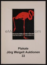 9m403 PLAKATE JORG WEIGELT AUKTIONEN 33 03/15/95 auction catalog '95 German posters!