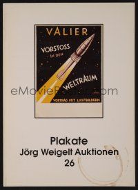 9m367 PLAKATE JORG WEIGELT AUKTIONEN 05/04/93 auction catalog '93 cool German posters!