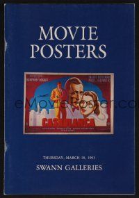 9m365 MOVIE POSTERS 03/18/93 auction catalog '93 Casablanca & all the greats!