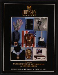 9m409 ODYSSEY AUCTIONS ENTERTAINMENT AUTOGRAPHS & MEMORABILIA 06/11/95 auction catalog '95