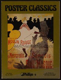 9m284 POSTER CLASSICS 05/10/80 auction catalog '80 Moulin Rouge & many other great posters!