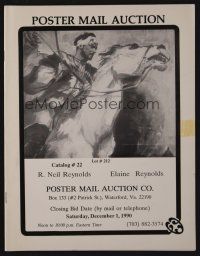 9m324 R. NEIL REYNOLDS POSTER AUCTION 12/01/90 auction catalog '90