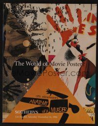 9m432 SOTHEBY'S THE WORLD OF MOVIE POSTERS 12/14/96 auction catalog '96 John Wayne, Frankenstein!