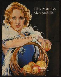 9m451 SOTHEBY'S FILM POSTERS & MEMORABILIA 03/18/98 auction catalog '98