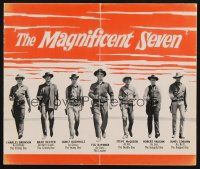 9m048 MAGNIFICENT SEVEN English program '60 Yul Brynner, McQueen, John Sturges' 7 Samurai western!