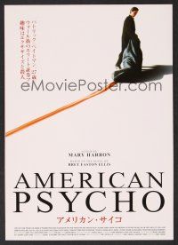 9m549 AMERICAN PSYCHO white style Japanese 7.25x10.25 '00 psychotic yuppie killer Christian Bale!