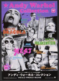 9m550 ANDY WARHOL COLLECTION video Japanese 7.25x10.25 '98 Blood for Dracula, Flesh for Frankenstein