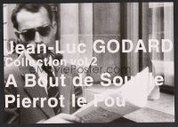 9m748 JEAN-LUC GODARD COLLECTION VOL. 2 Japanese 7.25x10.25 '90s A Bout de Souffle & Pierrot le Fou