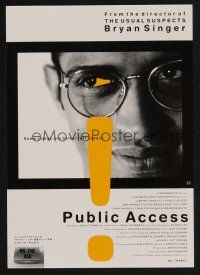 9m875 PUBLIC ACCESS Japanese 7.25x10.25 '97 Bryan Singer directed, Ron Marquette, Burt Williams!