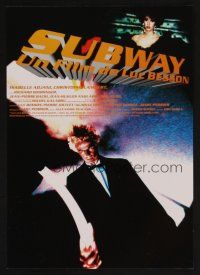 9m940 SUBWAY Japanese 7.25x10.25 '85 Luc Besson, cool image of Christopher Lambert!