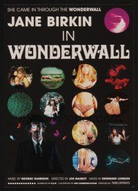 9m990 WONDERWALL Japanese 7.25x10.25 R90s sexy Jane Birkin, psychedelic, LSD, drugs, cool montage!