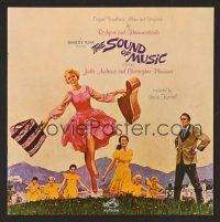 9m036 SOUND OF MUSIC album insert '65 art of Julie Andrews & top cast by Howard Terpning!