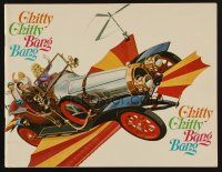9m065 CHITTY CHITTY BANG BANG program '69 Dick Van Dyke, pretty Sally Ann Howes, wild flying car!