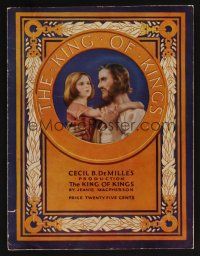 9m087 KING OF KINGS program '27 Cecil B. DeMille epic, wonderful art of Mark & blind girl!