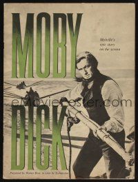 9m094 MOBY DICK program '56 John Huston, great different images of Gregory Peck as Ahab!