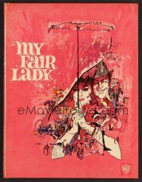 9m040 MY FAIR LADY hardcover book '64 classic art of Audrey Hepburn & Rex Harrison by Bob Peak!