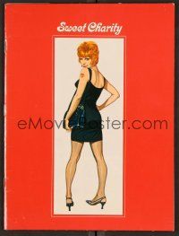 9m111 SWEET CHARITY program '69 Bob Fosse musical starring Shirley MacLaine, it's all about love!