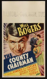 9m005 COUNTY CHAIRMAN mini WC '35 you'll love Will Rogers more than ever, he's the people's choice!