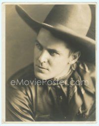 9m156 KEN MAYNARD deluxe 11x14 still '20s Chidnoff portrait of cowboy star in hat!