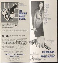 9m260 POINT BLANK herald '67 Lee Marvin, Angie Dickinson, John Boorman film noir!