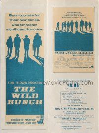 9m278 WILD BUNCH herald '69 Sam Peckinpah cowboy classic, William Holden & Ernest Borgnine!