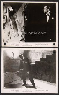 9p824 BLOOD OF DRACULA'S CASTLE 2 8x10 stills '69 Al Adamson directed vampires, John Carradine!