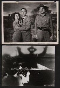 9p890 IT CAME FROM OUTER SPACE 2 8x10 stills '53 Richard Carlson & Barbara Rush, glowing eyes!