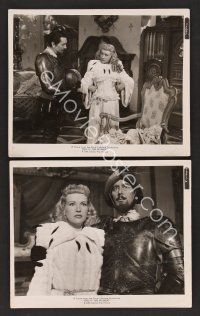 9p975 THAT LADY IN ERMINE 2 8x10 stills '48 This Is The Moment, sexiest Betty Grable w/corset!