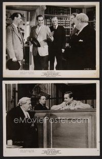 9p994 WITNESS FOR THE PROSECUTION 2 8x10 stills '58 Billy Wilder directed, Charles Laughton!