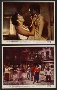 9p932 PORGY & BESS 2 color 8x10 stills '59 Sidney Poitier, Dorothy Dandridge & Sammy Davis Jr.!