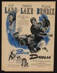 9p098 BLUE DAHLIA magazine ad '46 art of fighting Alan Ladd, sexy Veronica Lake, William Bendix!