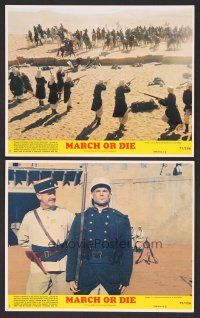 9p911 MARCH OR DIE 2 8x10 mini LCs '76 Gene Hackman, Terence Hill in French Foreign Legion!