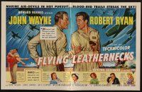 9p105 FLYING LEATHERNECKS magazine ad '51 air-devils John Wayne & Robert Ryan, Howard Hughes