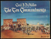 9p018 TEN COMMANDMENTS Australian program '56 directed by Cecil B. DeMille, Charlton Heston!