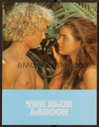 9p148 BLUE LAGOON promo brochure '80 sexy young Brooke Shields & Christopher Atkins!