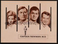 9p152 CAPTAIN NEWMAN, M.D. promo brochure '64 Gregory Peck, Tony Curtis, sexy Angie Dickinson!