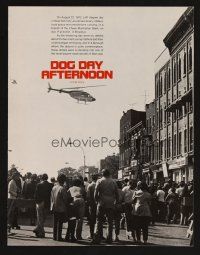 9p166 DOG DAY AFTERNOON promo brochure '75 Al Pacino, Sidney Lumet bank robbery crime classic!