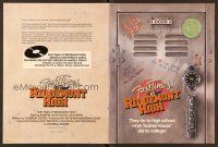 9p177 FAST TIMES AT RIDGEMONT HIGH promo brochure '82 Sean Penn, cool locker design!