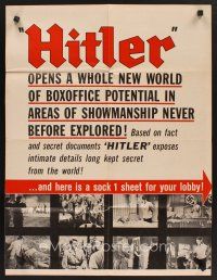 9p188 HITLER promo brochure '62 Richard Basehart in title role as Adolf, revealed for the 1st time!