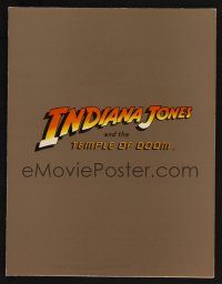 9p190 INDIANA JONES & THE TEMPLE OF DOOM promo brochure '84 Steven Spielberg, Harrison Ford!